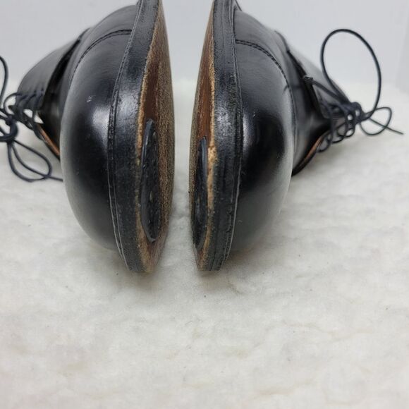 Salvatore Ferragamo 'posillipo' Mens Size 11  D Black Leather Cap Toe Oxfords - Picture 13 of 15